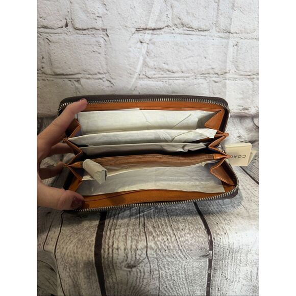 Coach pebbled leather wallet vintage NWT - Picture 6 of 9